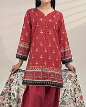 Khas Dusty Red Lawn Suit- Pakistani Designer Lawn Suits