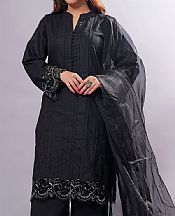 Khas  Black Lawn Suit (2 Pcs)- Pakistani Lawn Dress
