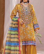 Khas Mustard Cambric Suit- Pakistani Winter Dress