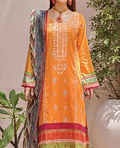Khas Orange Cambric Suit- Pakistani Winter Dress