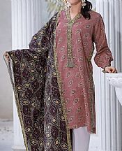 Khas Dusty Rose Lawn Suit (2 pcs)- Pakistani Lawn Dress