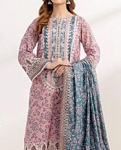 Khas Dusty Pink Lawn Suit (2 pcs)- Pakistani Designer Lawn Suits