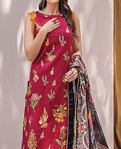Khas Scarlet Cambric Suit- Pakistani Winter Clothing