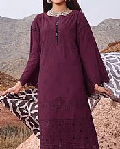 Khas Wine Berry Lawn Suit- Pakistani Lawn Dress