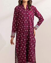 Khas Burgundy Lawn Suit (2 pcs)- Pakistani Designer Lawn Suits
