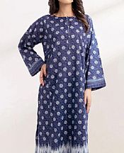 Khas Navy Blue Lawn Suit (2 pcs)- Pakistani Lawn Dress