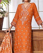 Khas Halloween Orange Jacquard Suit- Pakistani Winter Dress
