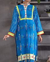 Khas French Blue Khaddar Suit (2pcs)- Pakistani Winter Dress