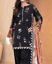 Khas Black Lawn Suit- Pakistani Lawn Dress
