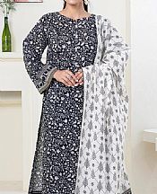 Khas Black/Off White Lawn Suit- Pakistani Designer Lawn Suits