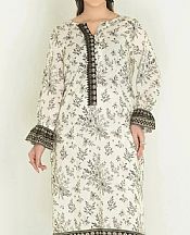 Khas Off White Lawn Suit (2 pcs)- Pakistani Lawn Dress