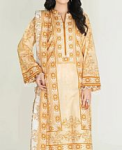 Light Peach Lawn Suit