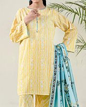 Yellow/Off White Lawn Suit