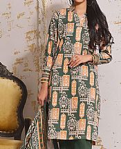 Khas Green Khaddar Suit- Pakistani Winter Dress
