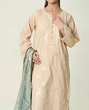 Beige Lawn Suit