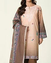 Light Peach/Brown Lawn Suit