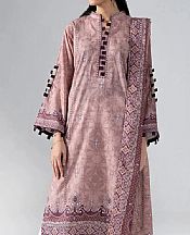 Khas Rosy Brown Lawn Suit (2 pcs)- Pakistani Designer Lawn Suits