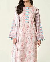 Khas Pastel Pink Lawn Suit (2 pcs)- Pakistani Lawn Dress