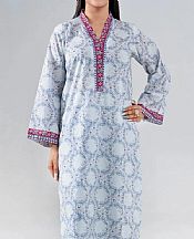Khas Light Grey Lawn Suit (2 pcs)- Pakistani Designer Lawn Suits