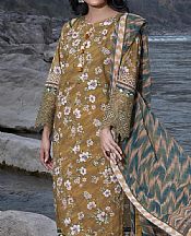 Khas Dark Sand Lawn Suit- Pakistani Lawn Dress