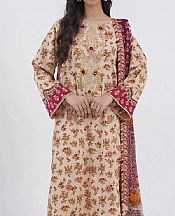 Khas Ivory Lawn Suit- Pakistani Lawn Dress