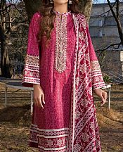 Khas Warm Pink Lawn Suit- Pakistani Lawn Dress
