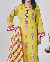 Khas Yellow Lawn Suit- Pakistani Lawn Dress
