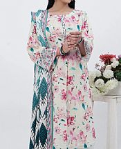 Khas Off White Lawn Suit (2 pcs)- Pakistani Designer Lawn Suits