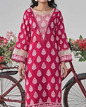 Khas Cerise Pink Lawn Suit (2 pcs)- Pakistani Lawn Dress