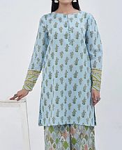 Khas Light Blue Lawn Suit (2 pcs)- Pakistani Lawn Dress