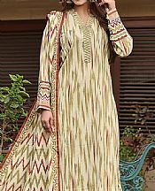 Khas Tea Green Lawn Suit- Pakistani Lawn Dress