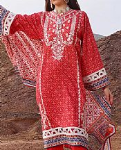 Khas Red Lawn Suit- Pakistani Lawn Dress