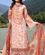 Khas Peach/Pink Lawn Suit- Pakistani Designer Lawn Suits