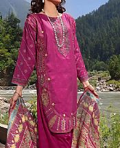 Khas Viva Magenta Lawn Suit- Pakistani Designer Lawn Suits