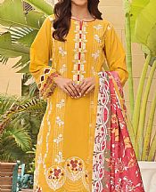 Khas Mustard Lawn Suit- Pakistani Lawn Dress