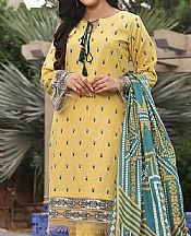 Khas Lemon Lawn Suit- Pakistani Lawn Dress