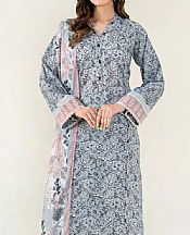 Cadet Grey Lawn Suit