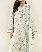 Khas Green Mist Lawn Suit (2 pcs)- Pakistani Lawn Dress