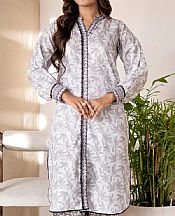 Khas Light Grey Lawn Suit (2 pcs)- Pakistani Lawn Dress