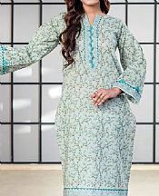 Khas Pale Aqua Lawn Suit (2 pcs)- Pakistani Designer Lawn Suits