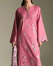 Khas Rose Pink Lawn Suit- Pakistani Designer Lawn Suits