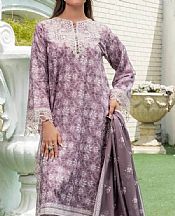 Khas Lavender/Off White Lawn Suit- Pakistani Designer Lawn Suits
