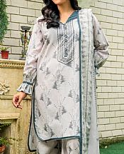 Khas Light Grey Lawn Suit- Pakistani Lawn Dress
