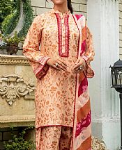 Khas Light Peach Lawn Suit- Pakistani Designer Lawn Suits