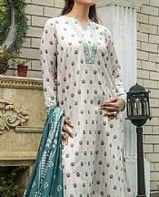Khas Off White Lawn Suit- Pakistani Designer Lawn Suits