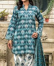 Khas Moonstone Blue Lawn Suit- Pakistani Designer Lawn Suits