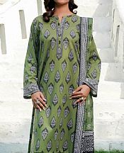 Khas Drab Green Lawn Suit- Pakistani Designer Lawn Suits
