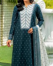 Khas Zinc Blue Lawn Suit- Pakistani Lawn Dress