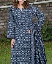 Khas Black/Pastel Blue Khaddar Suit- Pakistani Winter Dress