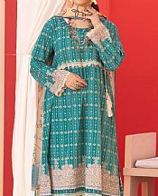 Khas Dark Turquoise Khaddar Suit- Pakistani Winter Clothing